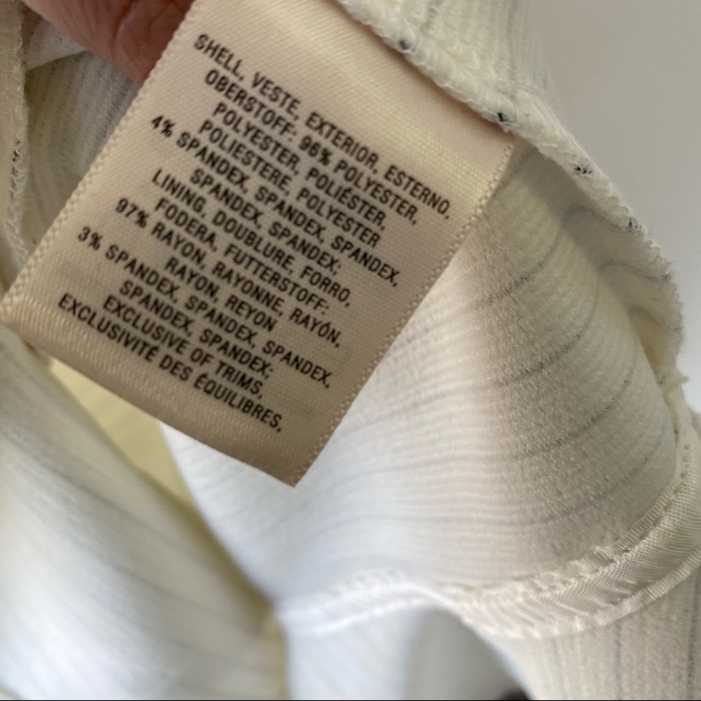 Maeve Anthropologie creamy white striped dress - Picture 5 of 7